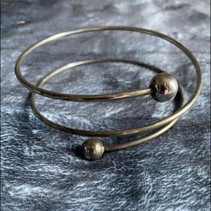 Silver Tone Upper Arm Bracelet